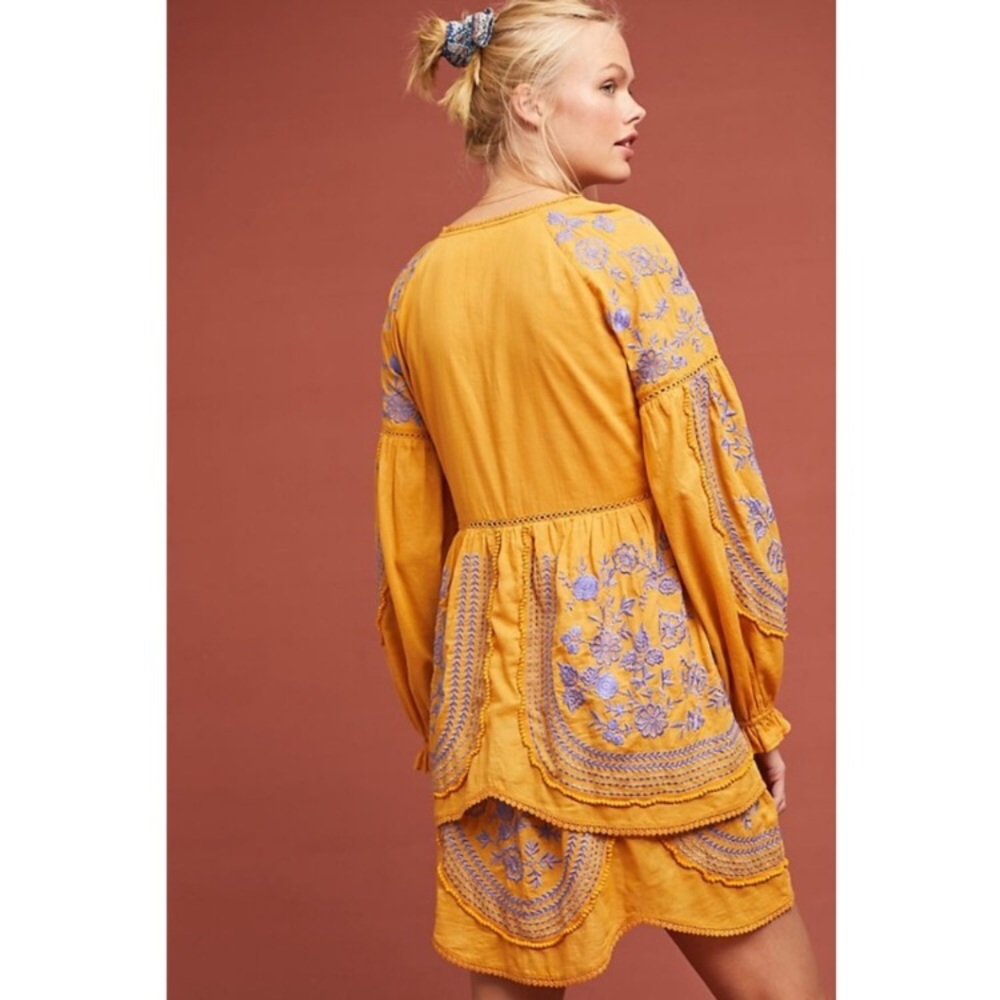Anthropologie Lissette embroidered tunic dress - Picture 2 of 8